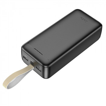 Baterie Externa 2x USB, Type-C, Micro-USB, 2A, 30000mAh - Hoco Smart (J111B) - Black - Img 2