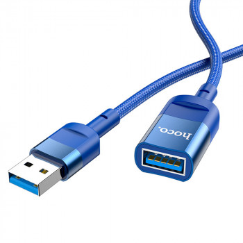Cablu Adaptor USB la USB 3A, 5Gbps, 1.2m - Hoco (U107) - Black - Img 4