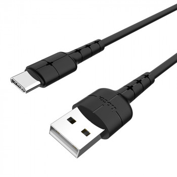 Cablu de Date USB-A la Type-C 10W, 2A, 1.2m - Hoco Star (X30) - Black - Img 3