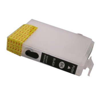 Cartus compatibil negru EPSON T0711 T711 autoresetabil reincarcabil T-711 ( Cartuse T-0711 autoresetabile negre ) - Img 3