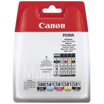 Cartuse originale Canon PGI-580 / CLI-581 PGBK / C / M / Y / BK Cartuse cerneala negru, negru, cyan, magenta, yellow ORIGINALE