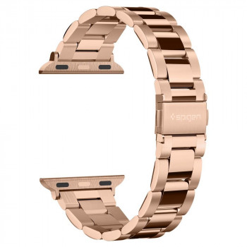 Curea pentru Apple Watch 1/2/3/4/5/6/7/8/SE/SE 2 (38/40/41mm) - Spigen Modern Fit - Rose Gold - Img 2