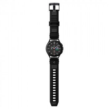 Curea pentru Samsung Galaxy Watch 4/5/Active 2, Huawei Watch GT 3 (42mm)/GT 3 Pro (43mm) - Spigen Rugged Band - Black - Img 4