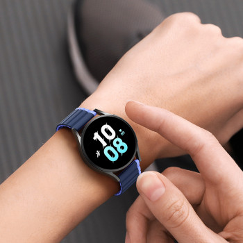 Curea pentru Samsung Galaxy Watch 4/5/Active 2, Huawei Watch GT 3 (42mm)/GT 3 Pro (43mm) - Dux Ducis LD Series - Black / Yellow - Img 4