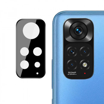 Folie Camera pentru Xiaomi Redmi Note 11S - Mocolo Silk HD PRO Camera Glass - Black