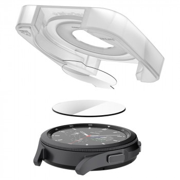 Folie pentru Samsung Galaxy Watch 4 Classic 42mm (set 2) - Spigen Glas.TR EZ FIT - Clear - Img 4