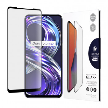 Folie protectie telefon Realme 8i - Dux Ducis Tempered Glass - Black