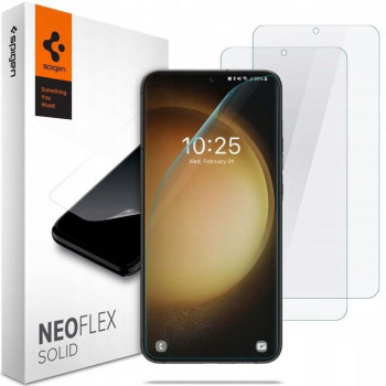 Folie protectie telefon Samsung Galaxy S23 (set 2) - Spigen Neo Flex - Clear