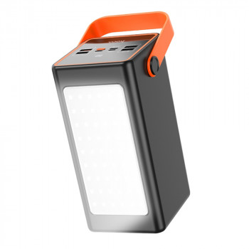 Hoco - Power Bank Super (J107) - 4xUSB, Type-C, Lightning, Micro-USB, Digital Display, LED Light, 3A, 90000mAh, 22.5W - Black - Img 2