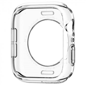 Husa pentru Apple Watch 4 / 5 / 6 / 7 / SE / 8 (44mm / 45mm) - Spigen Liquid Crystal (ACS04196) - Crystal Clear - Img 2