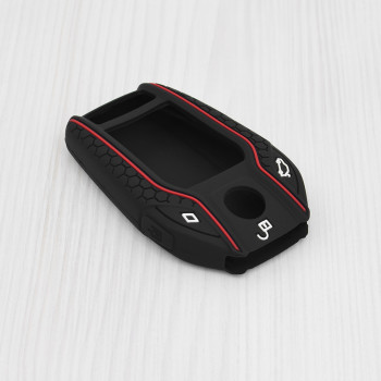 Husa pentru cheie BMW X5, X6/Mercedes-Benz/Audi/VW/Porsche/Land Rover/Honda - Techsuit Car Key Case (2013.06) - Black - Img 3