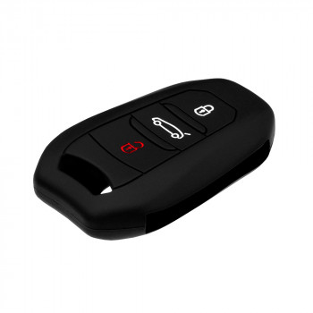 Husa pentru cheie Peugeot 3008, 5008/Citroen C3, C4, C5, C6, DS/Opel Astra, Corsa, Mokka, Crossland X, Grandland X - Techsuit Car Key Case (1002.05) - Black - Img 3