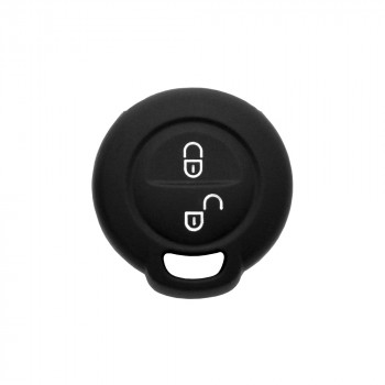 Husa pentru cheie Smart Forfour W454/Mitsubishi Colt, Carisma - Techsuit Car Key Case (1001.11) - Black - Img 1