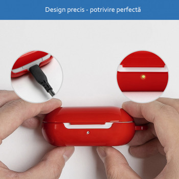 Husa pentru Samsung Galaxy Buds + / Buds - Ringke - Glossy Red - Img 2