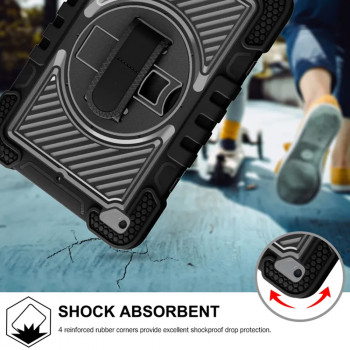 Husa pentru tableta iPad Mini 4 / 5 (2015 / 2019) - Techsuit StripeShell 360 - Black - Img 2