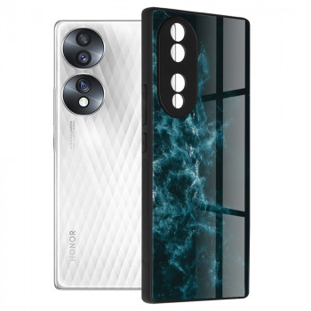 Husa telefon Honor 70 - Techsuit Glaze Series - Blue Nebula