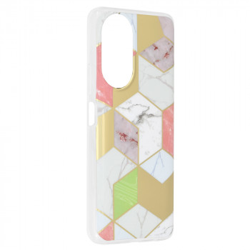 Husa telefon Honor X7 - Techsuit Marble Series - Purple Hex - Img 2
