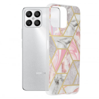Husa telefon Honor X8 - Techsuit Marble Series - Pink Hex