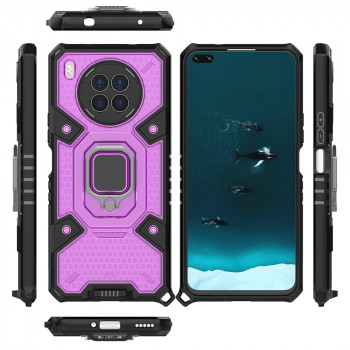 Husa telefon Huawei nova 8i / Honor 50 Lite - Techsuit Honeycomb Armor - Rose-Violet - Img 4