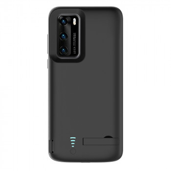 Husa telefon Huawei P40 Pro cu Baterie de 4800mAh - Techsuit Power Pro - Black - Img 2