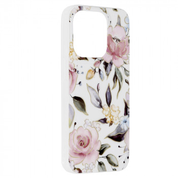 Husa telefon iPhone 14 Pro - Techsuit Marble Series - Chloe White - Img 2