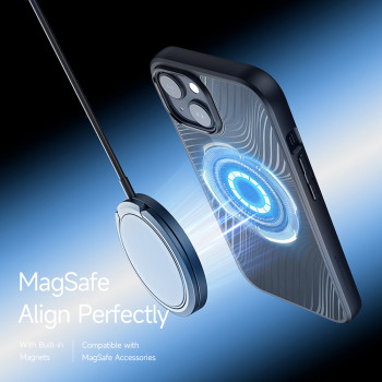 Husa telefon iPhone 15 Plus - Dux Ducis Aimo MagSafe Series - Black - Img 3