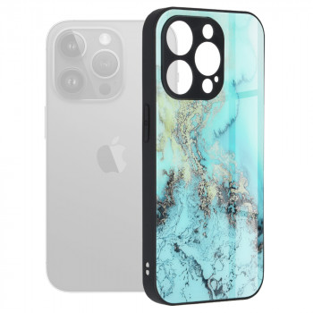 Husa telefon iPhone 15 Pro - Techsuit Glaze Series - Blue Ocean