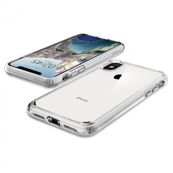 Husa telefon iPhone X / XS - Spigen Ultra Hybrid - Crystal Clear - Img 4