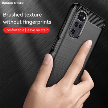 Husa telefon Motorola Moto G22 - Techsuit Carbon Silicone - Black - Img 4