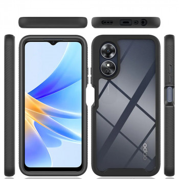 Husa telefon Oppo A17 + Folie - Techsuit Defense360 Pro - Black - Img 2