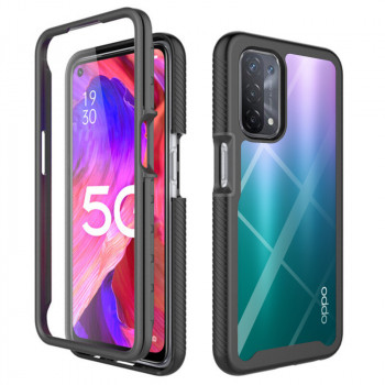 Husa telefon Oppo A54 5G / A74 5G / OnePlus Nord N200 5G + Folie - Techsuit Defense360 Pro - Black - Img 1