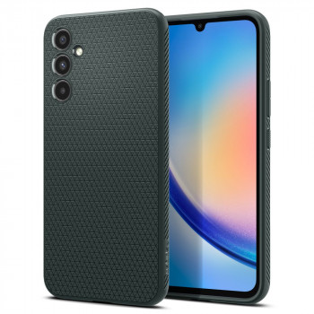 Husa telefon Samsung Galaxy A34 5G - Spigen Liquid Air - Abyss Green