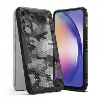 Husa telefon Samsung Galaxy A54 - Ringke Fusion X Design - Camo Black