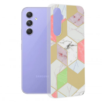 Husa telefon Samsung Galaxy A54 - Techsuit Marble Series - Purple Hex