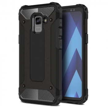Husa telefon Samsung Galaxy A8 Plus 2018 A730 - Techsuit Hybrid Armor - Black - Img 1