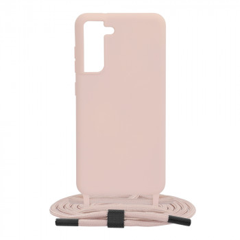 Husa telefon Samsung Galaxy S21 FE 5G - Techsuit Crossbody Lanyard - Pink