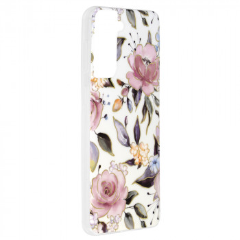 Husa telefon Samsung Galaxy S21 Plus 5G - Techsuit Marble Series - Chloe White - Img 2