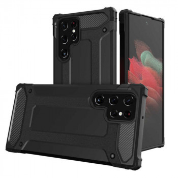 Husa telefon Samsung Galaxy S22 Ultra 5G - Techsuit Hybrid Armor - Black - Img 1