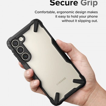 Husa telefon Samsung Galaxy S23 Plus - Ringke Fusion X Design - Camo Black - Img 3