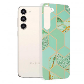 Husa telefon Samsung Galaxy S23 Plus - Techsuit Marble Series - Green Hex