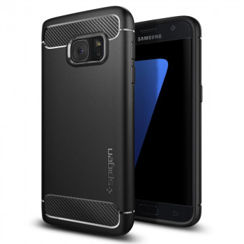 Husa telefon Samsung Galaxy S7 - Spigen Rugged Armor - Black - Img 4