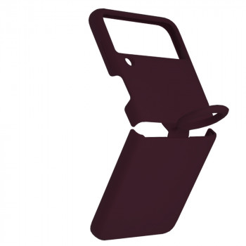 Husa telefon Samsung Galaxy Z Flip3 5G - Techsuit Soft Edge Silicone - Plum Violet - Img 2
