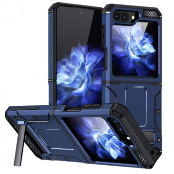 Husa telefon Samsung Galaxy Z Flip5 - Techsuit Hybrid Armor Kickstand - Blue - Img 1