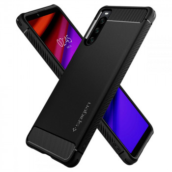 Husa telefon Sony Xperia 10 IV - Spigen Rugged Armor - Black - Img 2