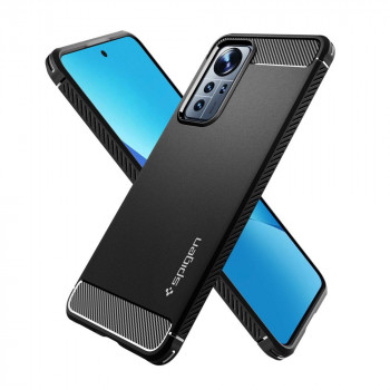 Husa telefon Xiaomi 12 Lite - Spigen Rugged Armor - Black - Img 2