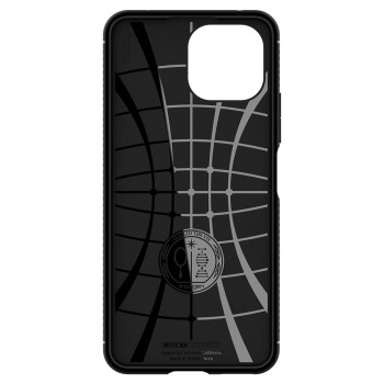 Husa telefon Xiaomi Mi 11 Lite 4G / Mi 11 Lite 5G / 11 Lite 5G NE - Spigen Rugged Armor - Black - Img 2