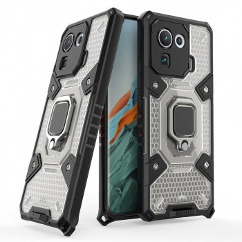 Husa telefon Xiaomi Mi 11 Pro - Techsuit Honeycomb Armor - Black - Img 1