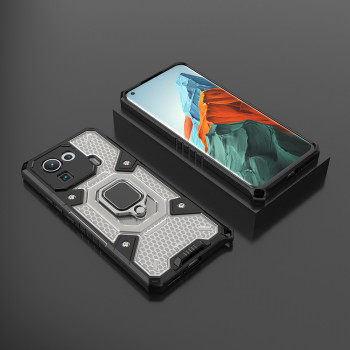 Husa telefon Xiaomi Mi 11 Pro - Techsuit Honeycomb Armor - Black - Img 4