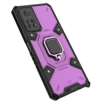 Husa telefon Xiaomi Poco M4 Pro 5G - Techsuit Honeycomb Armor - Rose-Violet - Img 2