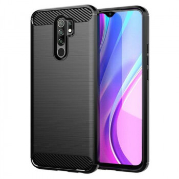 Husa telefon Xiaomi Redmi 9 - Techsuit Carbon Silicone - Black